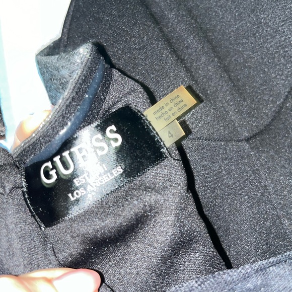 Guess Gunmetal shimmer embossed fit and flare cocktail dress - Picture 4 of 5